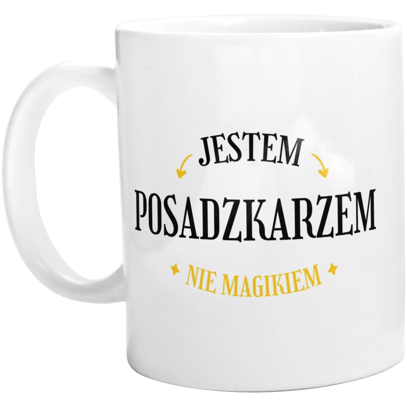 Jestem Posadzkarzem Nie Magikiem - Kubek Biały