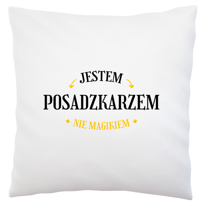 Jestem Posadzkarzem Nie Magikiem - Poduszka Biała