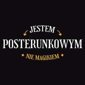 Jestem Posterunkowym Nie Magikiem - Męska Koszulka Czarna