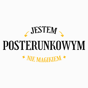 Jestem Posterunkowym Nie Magikiem - Poduszka Biała