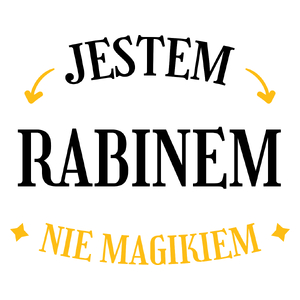 Jestem Rabinem Nie Magikiem - Kubek Biały