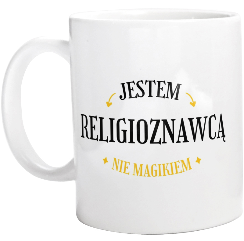 Jestem Religioznawcą Nie Magikiem - Kubek Biały