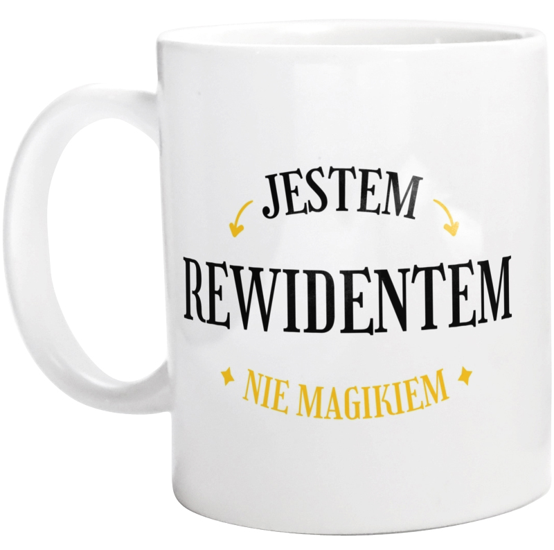 Jestem Rewidentem Nie Magikiem - Kubek Biały