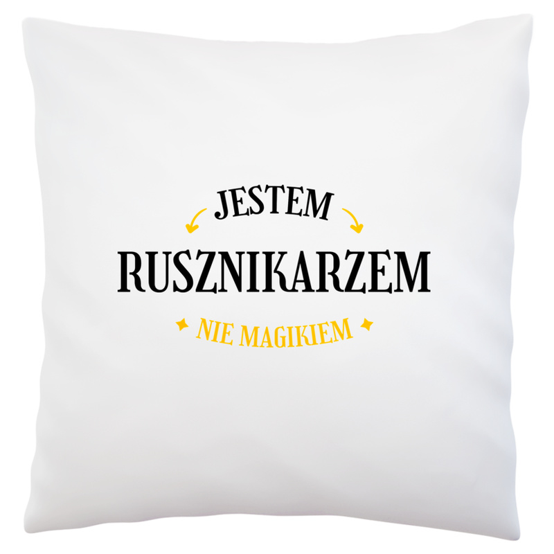 Jestem Rusznikarzem Nie Magikiem - Poduszka Biała