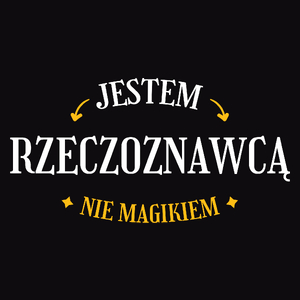 Jestem Rzeczoznawcą Nie Magikiem - Męska Koszulka Czarna