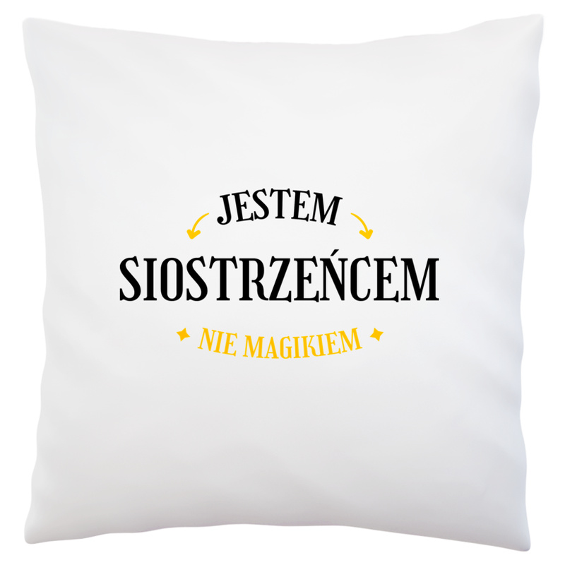 Jestem Siostrzeńcem Nie Magikiem - Poduszka Biała