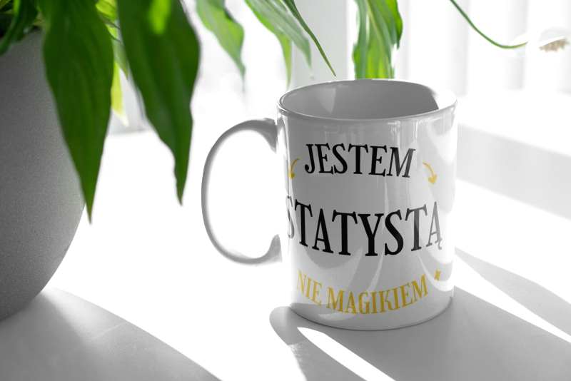 Jestem Statystą Nie Magikiem - Kubek Biały