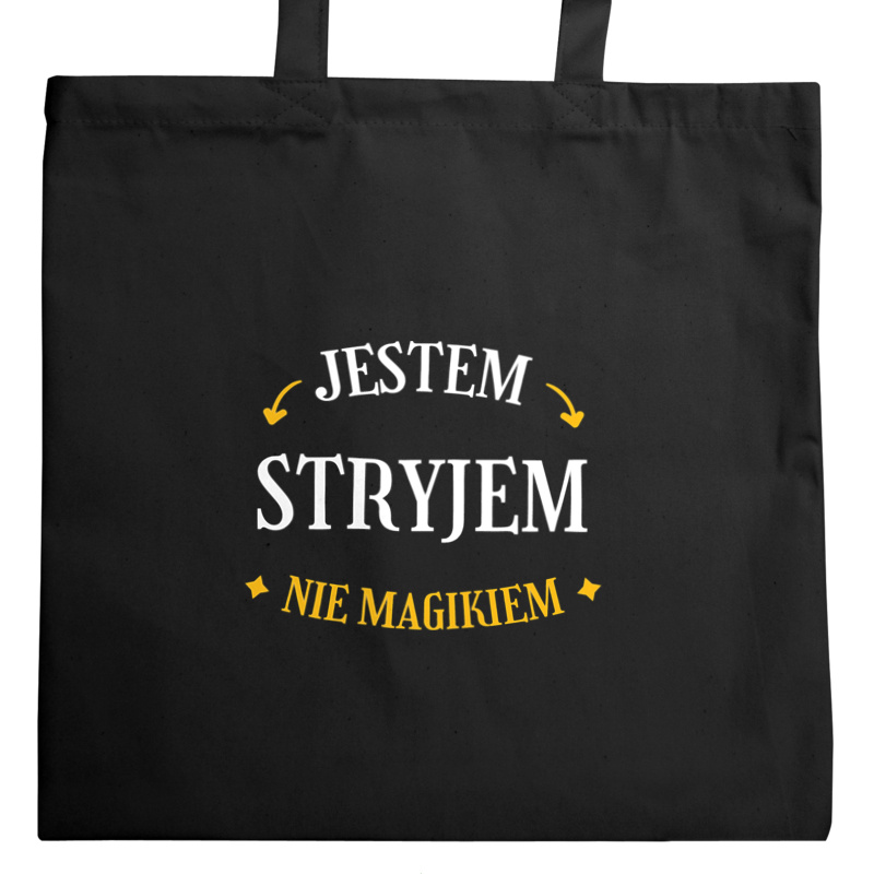 Jestem Stryjem Nie Magikiem - Torba Na Zakupy Czarna