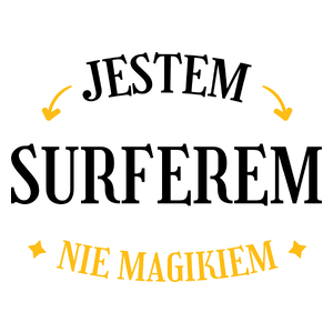 Jestem Surferem Nie Magikiem - Kubek Biały