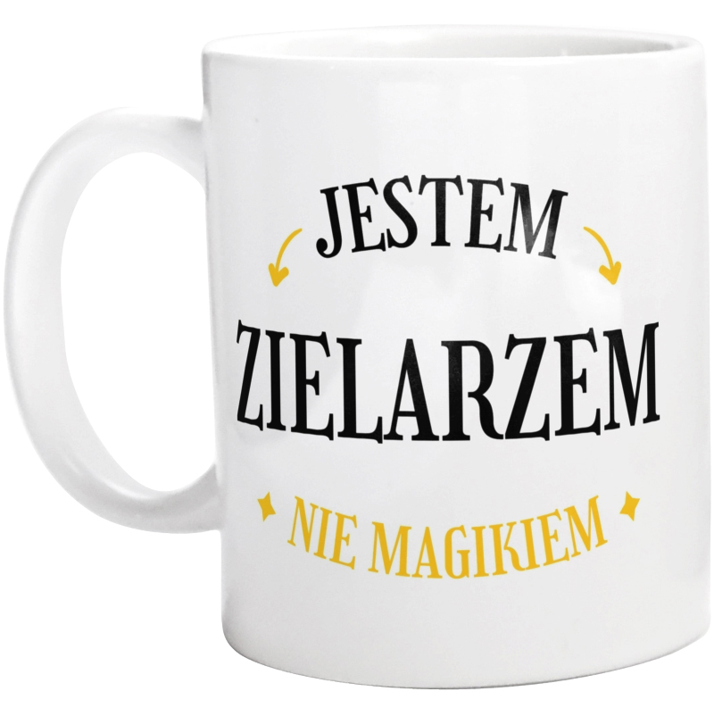 Jestem Zielarzem Nie Magikiem - Kubek Biały