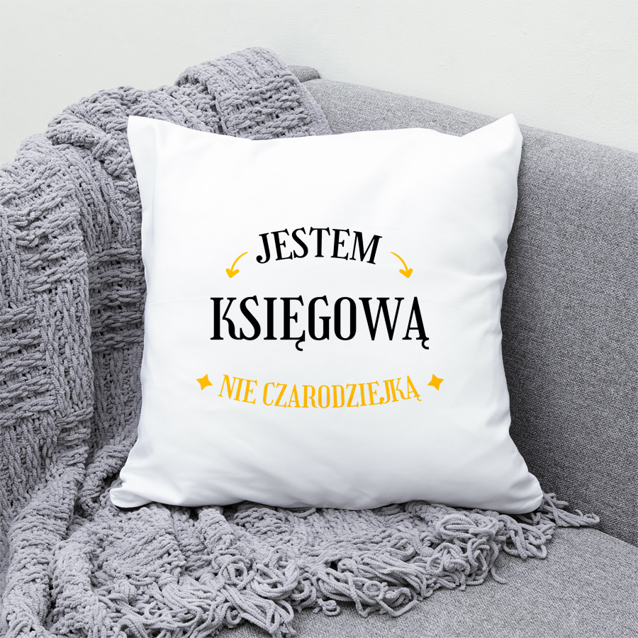 Jestem księgową nie czarodziejką - Poduszka Biała