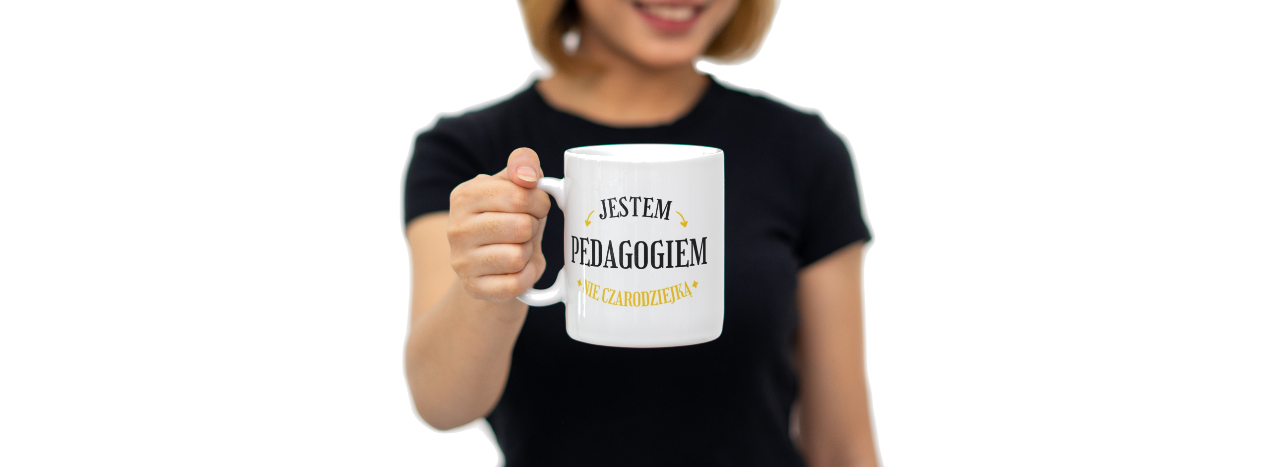 Jestem pedagogiem nie czarodziejką - Kubek Biały