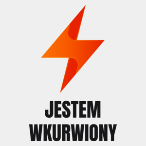 Jestem wkurw*iony - Męska Koszulka Biała