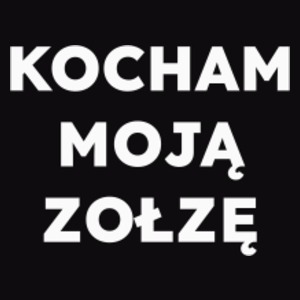 KOCHAM MOJĄ ZOŁZĘ  - Męska Bluza Czarna