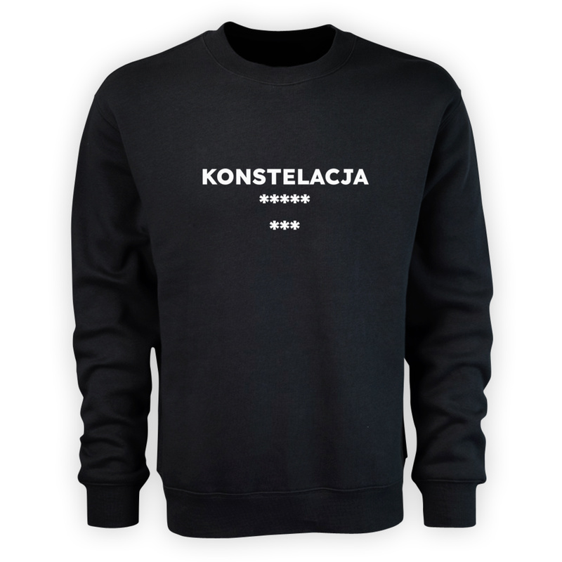 KONSTELACJA ***** ***  - Męska Bluza Czarna