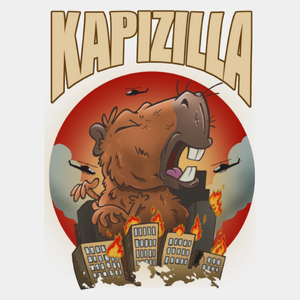 Kapizilla kapibara capybara - Męska Koszulka Biała