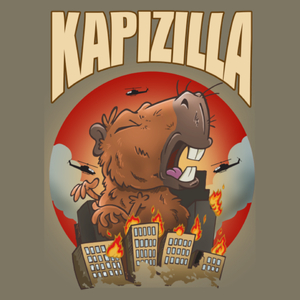 Kapizilla kapibara capybara - Męska Koszulka Khaki