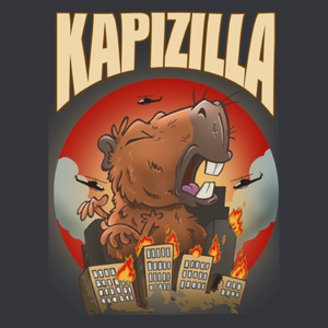 Kapizilla kapibara capybara - Męska Koszulka Szara