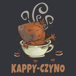 Kapyczyno kapibara capybara kawa - Męska Koszulka Szara