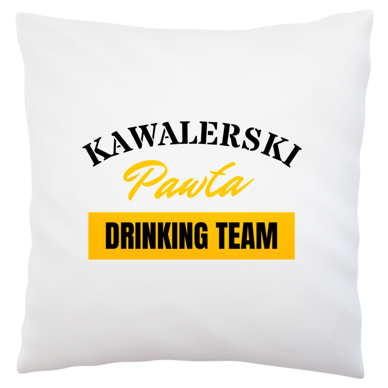 Kawalerski Pawła DRINKING TEAM - Poduszka Biała