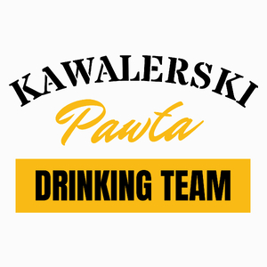 Kawalerski Pawła DRINKING TEAM - Poduszka Biała