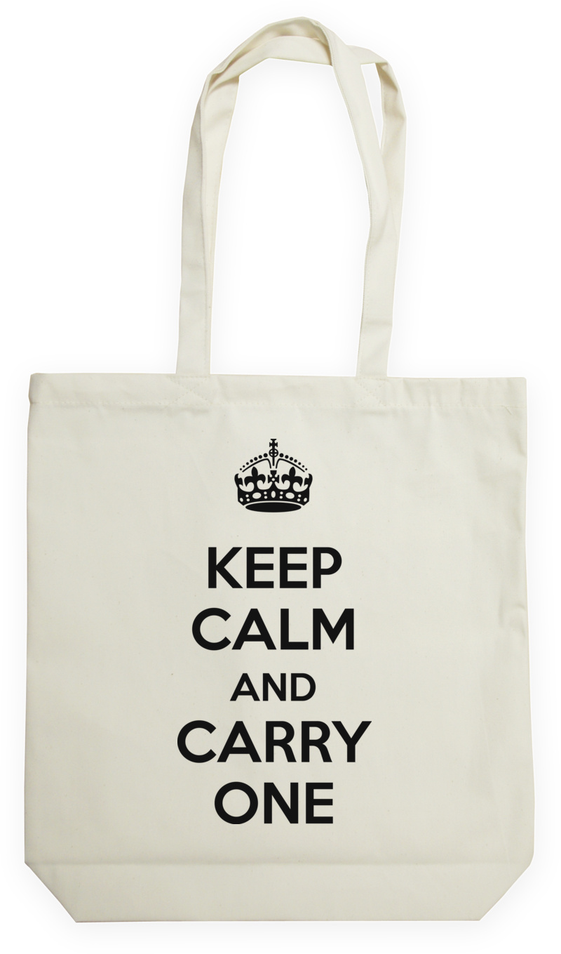 Keep Calm And Carry One - Torba Na Zakupy Natural