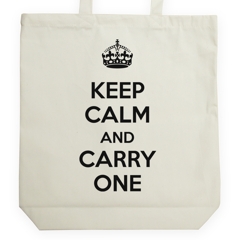 Keep Calm And Carry One - Torba Na Zakupy Natural