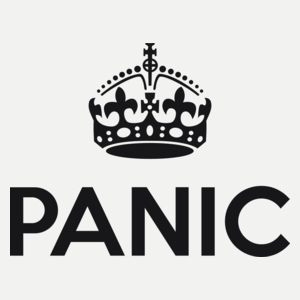 Keep Calm? No. Panic! - Damska Koszulka Biała