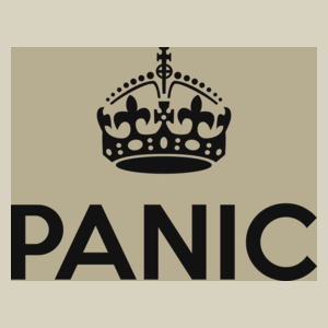 Keep Calm? No. Panic! - Torba Na Zakupy Natural