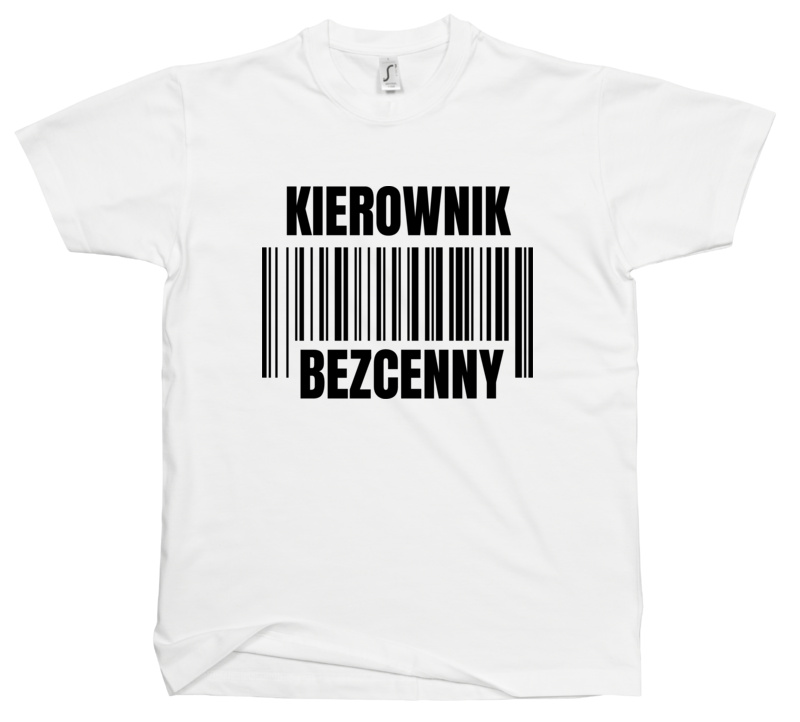 Kierownik Bezcenny - Męska Koszulka Biała