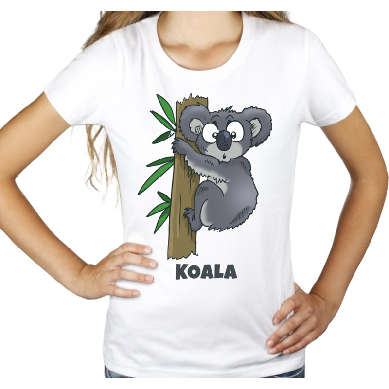Koala - Damska Koszulka Biała