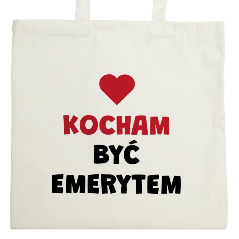 Kocham Być Emerytem - Torba Na Zakupy Natural