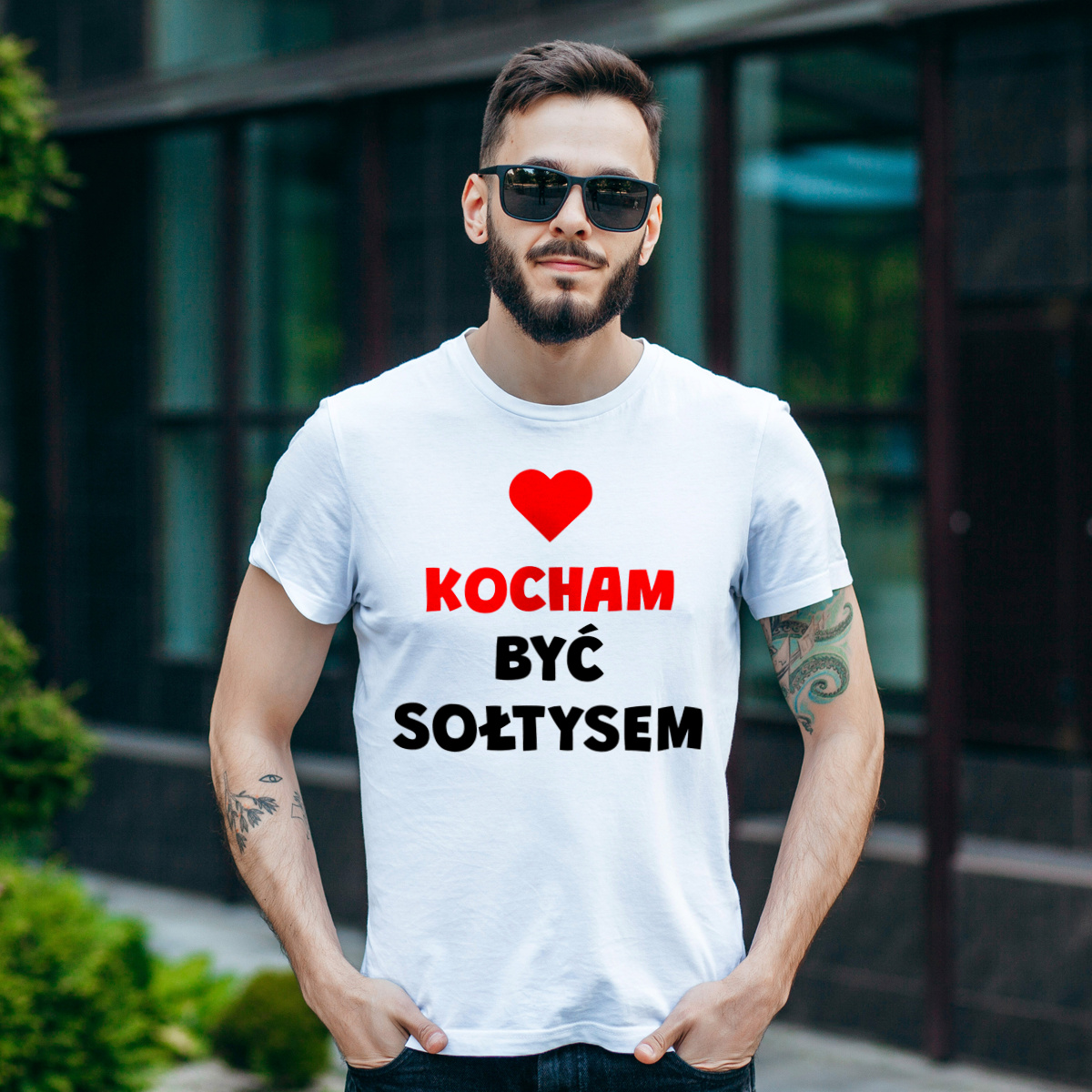 Kocham Być Sołtysem - Męska Koszulka Biała