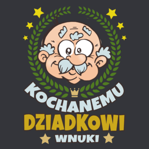 Kochanemu Dziadkowi Wnuki - Męska Koszulka Szara