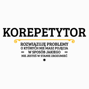 Korepetytor - Rozwiązuje Problemy O Których Nie Masz Pojęcia - Poduszka Biała