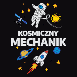 Kosmiczny Mechanik - Męska Bluza Czarna