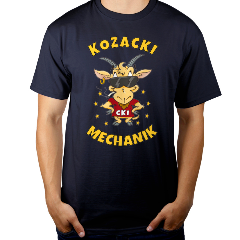 Kozacki Stolarz - Męska Koszulka Ciemnogranatowa