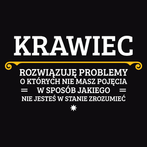 Krawiec - Rozwiązuje Problemy O Których Nie Masz Pojęcia - Męska Bluza Czarna