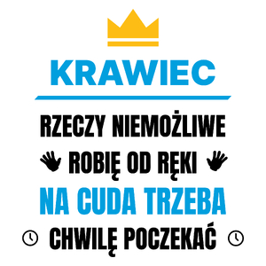 Krawiec Rzeczy Niemożliwe Robię Od Ręki - Kubek Biały