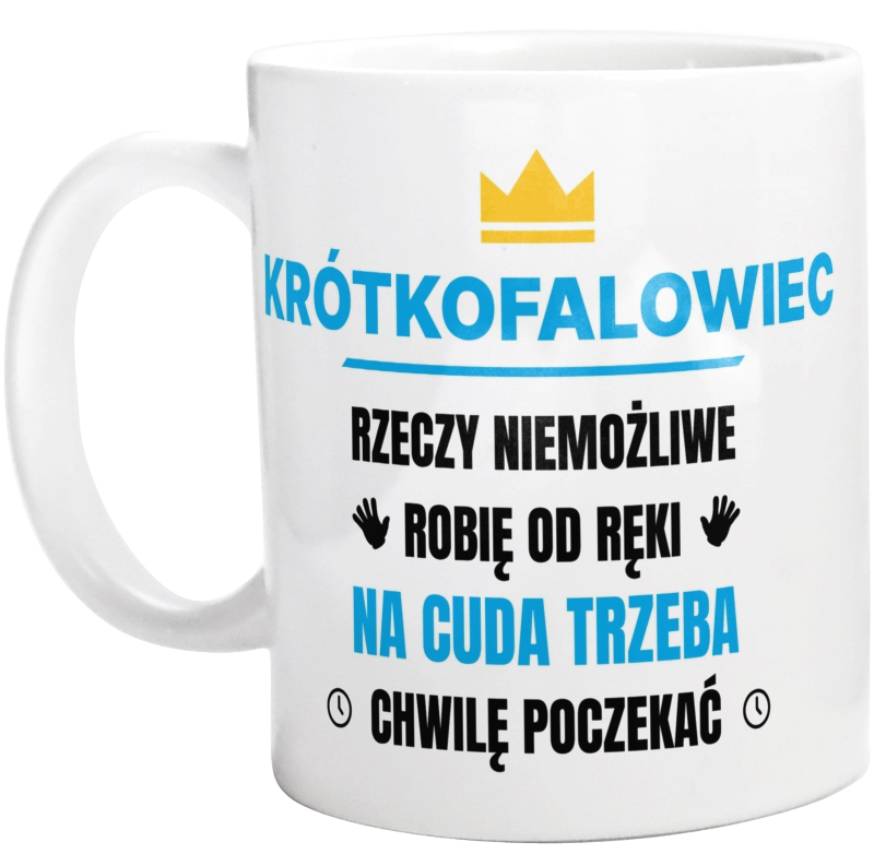 Krótkofalowiec Rzeczy Niemożliwe Robię Od Ręki - Kubek Biały