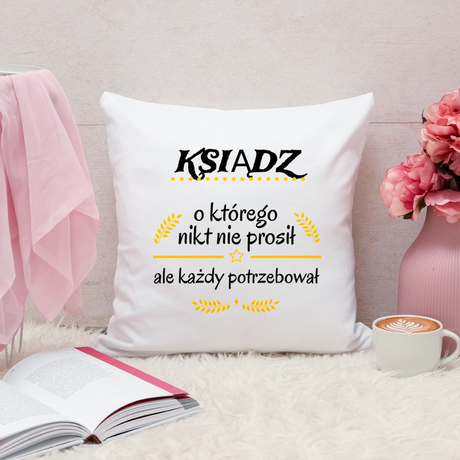 Ksiądz Którego Każdy Potrzebował - Poduszka Biała