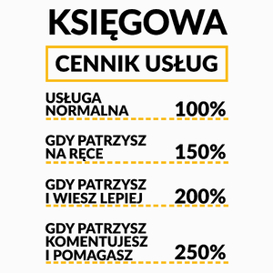 Księgowa - Cennik Usług - Poduszka Biała