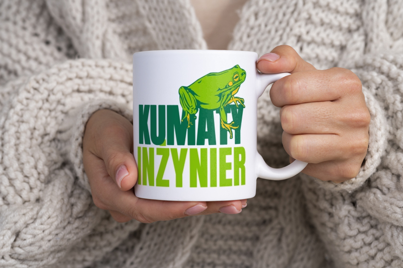 Kumaty Inżynier - Kubek Biały