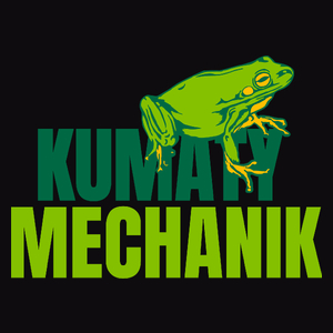 Kumaty Mechanik - Męska Koszulka Czarna