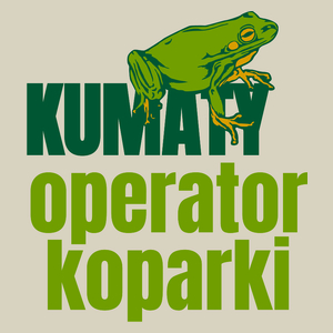 Kumaty Operator Koparki - Torba Na Zakupy Natural