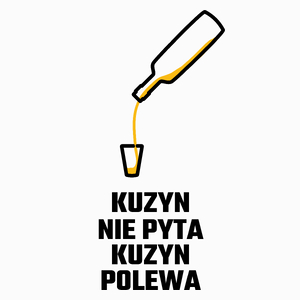 Kuzyn Nie Pyta Kuzyn Polewa - Poduszka Biała