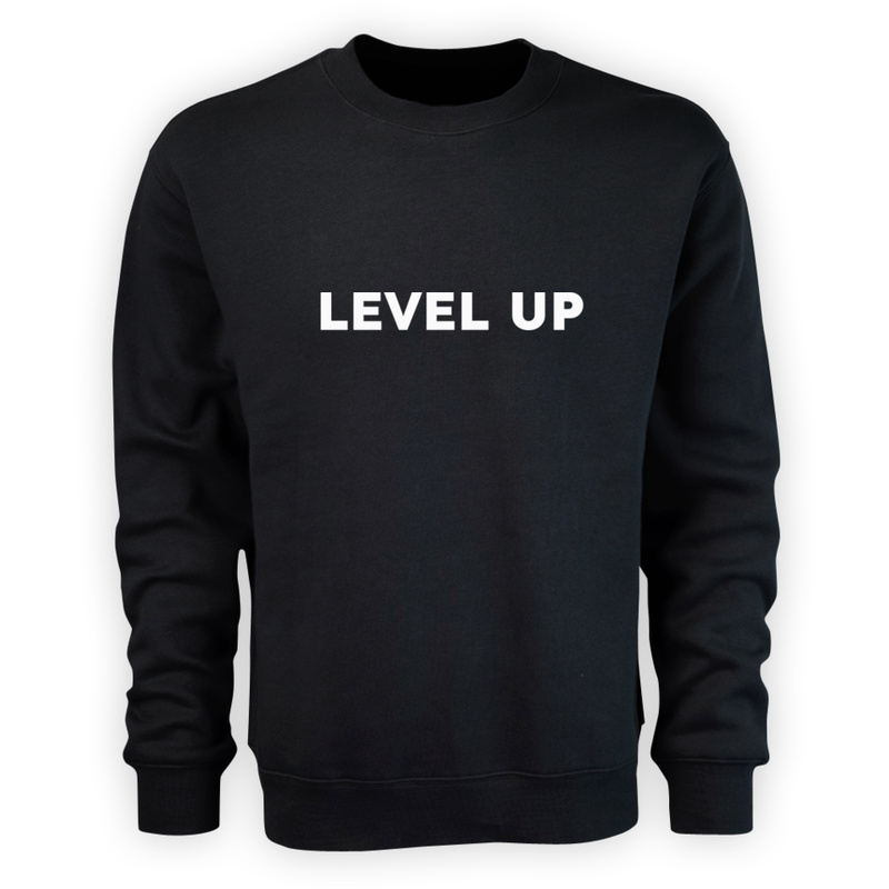 LEVEL UP  - Męska Bluza Czarna