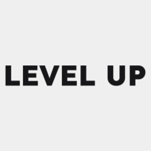 LEVEL UP  - Męska Koszulka Biała