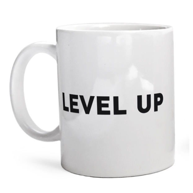 LEVEL UP  - Kubek Biały