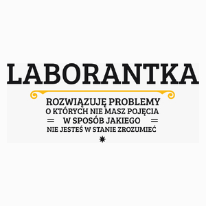 Laborantka - Rozwiązuje Problemy O Których Nie Masz Pojęcia - Poduszka Biała